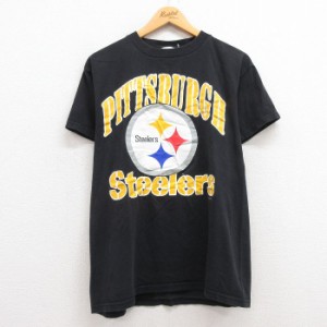 古着 半袖 ビンテージ Tシャツ メンズ 90年代 90s NFL ピッツバーグスティーラーズ ジェロームベティス 36 コットン クルーネ 中古 古着