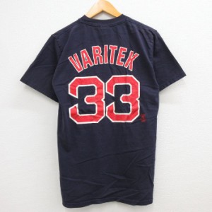 古着 マジェスティック 半袖 ビンテージ Tシャツ メンズ 00年代 00s MLB ボストンレッドソックス ジェイソンバリテック 33 コ 中古 古着