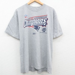 古着 リーボック REEBOK 半袖 ビンテージ Tシャツ メンズ 00年代 00s NFL ニューイングランドペイトリオッツ クルーネック グ 中古 古着