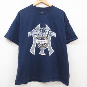 古着 ヘインズ Hanes 半袖 ビンテージ Tシャツ メンズ 00年代 00s MLB ニューヨークヤンキース INAUGURAL SEASON 大きいサイズ 中古 古着