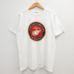 古着 半袖 ビンテージ Tシャツ メンズ 00年代 00s ミリタリー アメリカ海兵隊 USMC ペンドルトン PENDLETON コットン クルーネ 中古 古着