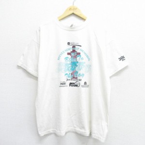 古着 半袖 ビンテージ Tシャツ メンズ 00年代 00s 自転車 企業広告 白 ホワイト XLサイズ 中古 中古 古着