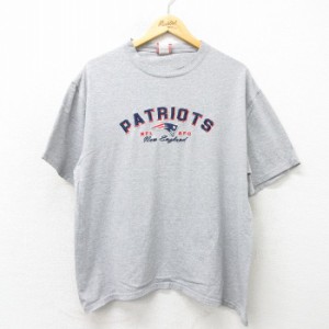 古着 半袖 ビンテージ Tシャツ メンズ 00年代 00s NFL ニューイングランドペイトリオッツ 刺繍 大きいサイズ クルーネック グ 中古 古着