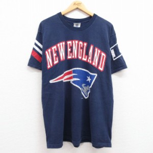 古着 半袖 ビンテージ Tシャツ メンズ 90年代 90s NFL ニューイングランドペイトリオッツ 大きいサイズ コットン クルーネック 中古 古着