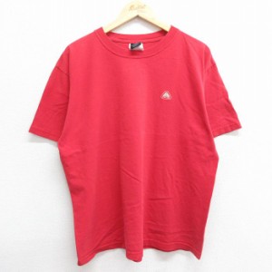 古着 ナイキ NIKE 半袖 ビンテージ Tシャツ メンズ 00年代 00s ワンポイントロゴ ACG 大きいサイズ コットン クルーネック 赤  中古 古着