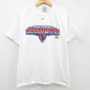 古着 半袖 ビンテージ Tシャツ メンズ 00年代 00s ワンポイントロゴ センタースウォッシュ NCAA バスケットボール コットン ク 中古 古着