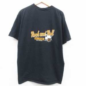 古着 チャンピオン champion 半袖 ビンテージ Tシャツ メンズ 00年代 00s ロックンロールの殿堂 ドラム 大きいサイズ コットン 中古 古着