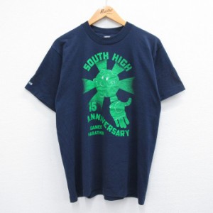 古着 半袖 ビンテージ Tシャツ メンズ 90年代 90s ダンスマラソン クルーネック USA製 紺 ネイビー spe Lサイズ 中古 中古 古着