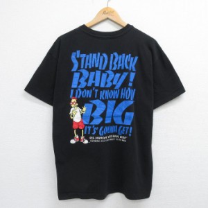 古着 ヘインズ Hanes 半袖 ビンテージ Tシャツ メンズ 90年代 90s ビッグジョンソン コットン クルーネック USA製 黒 ブラック 中古 古着