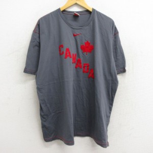 古着 ナイキ NIKE 半袖 ビンテージ Tシャツ メンズ 00年代 00s カナダ フロッキープリント 大きいサイズ コットン クルーネッ 中古 古着