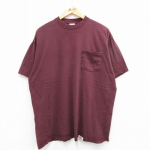 古着 ディッキーズ Dickies 半袖 ビンテージ Tシャツ メンズ 00年代 00s 胸ポケット付き 大きいサイズ コットン クルーネック  中古 古着