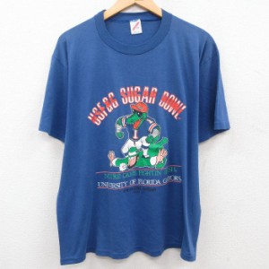 古着 ジャージーズ 半袖 ビンテージ Tシャツ メンズ 90年代 90s ワニ ノートルダム IRISH カレッジ 大きいサイズ クルーネック 中古 古着