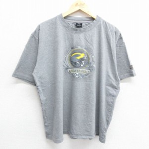 古着 スターター STARTER 半袖 ビンテージ Tシャツ メンズ 00年代 00s ミシガンウルヴァリンズ 大きいサイズ コットン クルー 中古 古着