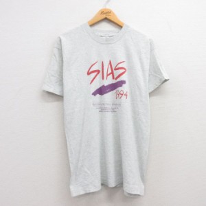 古着 フルーツオブザルーム 半袖 ビンテージ Tシャツ メンズ 90年代 90s SIAS ウエスタンミシガン大学 クルーネック USA製 薄 中古 古着