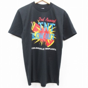 古着 ベルトン 半袖 ビンテージ Tシャツ メンズ 90年代 90s T-N-T BLOW OUT クルーネック USA製 黒 ブラック Mサイズ 中古 中古 古着