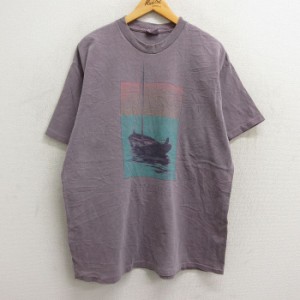 古着 半袖 ビンテージ Tシャツ メンズ 90年代 90s SEA DOG ヨット マートルビーチ 大きいサイズ コットン クルーネック USA製  中古 古着