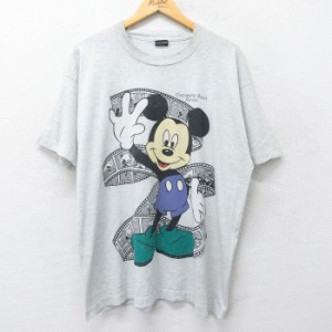 古着 フルーツオブザルーム 半袖 ビンテージ Tシャツ メンズ 90年代 90s ディズニー DISNEY ミッキー MICKEY MOUSE 大きいサイ 中古 古着