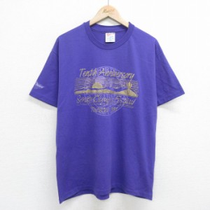 古着 ヘインズ Hanes 半袖 ビンテージ Tシャツ メンズ 90年代 90s ラメ セニョールスポーツフェスティバル サボテン クルーネ 中古 古着