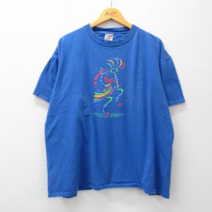 古着 オニータ ONEITA 半袖 ビンテージ Tシャツ メンズ 90年代 90s アリゾナ ココペリ ホピ族 大きいサイズ コットン クルーネ 中古 古着