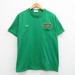 古着 Wear Guard 半袖 ビンテージ Tシャツ メンズ 90年代 90s アルカディア エレクトリカル 胸ポケット付き コットン クルーネ 中古 古着