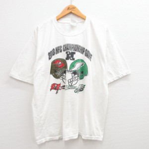 古着 半袖 ビンテージ Tシャツ メンズ 00年代 00s NFL タンパベイバッカニアーズ フィラデルフィアイーグルス チャンピオンシ 中古 古着