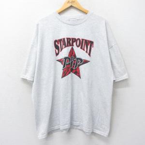 古着 ヘインズ Hanes 半袖 ビンテージ Tシャツ メンズ 00年代 00s STARPOINT PIP バレーボール 大きいサイズ クルーネック 薄 中古 古着