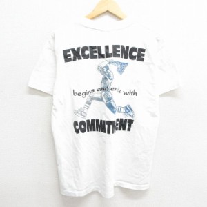 古着 半袖 ビンテージ Tシャツ メンズ 90年代 90s バスケットボール Kearney クルーネック 白 ホワイト Lサイズ 中古 中古 古着