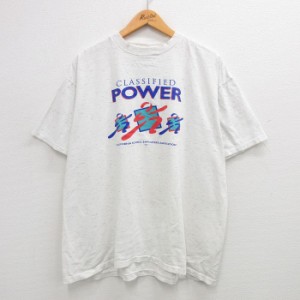 古着 オニータ ONEITA 半袖 ビンテージ Tシャツ メンズ 90年代 90s カリフォルニア POWER 大きいサイズ コットン クルーネック 中古 古着