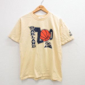 古着 アディダス adidas 半袖 ビンテージ Tシャツ メンズ 90年代 90s オークランド バスケットボール コットン クルーネック  中古 古着