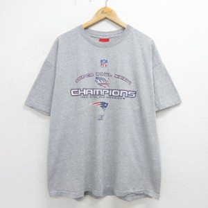 古着 リーボック REEBOK 半袖 ビンテージ Tシャツ メンズ 90年代 90s NFL ニューイングランドペイトリオッツ 大きいサイズ ク 中古 古着