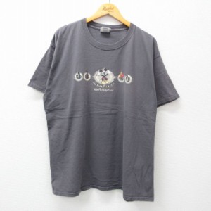 古着 半袖 ビンテージ Tシャツ メンズ 00年代 00s ディズニー DISNEY ミッキー MICKEY MOUSE 大きいサイズ コットン クルーネ 中古 古着