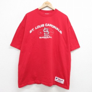 古着 マジェスティック 半袖 ビンテージ Tシャツ メンズ 00年代 00s MLB セントルイスカージナルス 大きいサイズ コットン ク 中古 古着