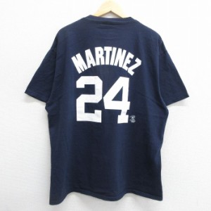 古着 半袖 ビンテージ Tシャツ メンズ 00年代 00s MLB ニューヨークヤンキース ティノマルティネス 24 大きいサイズ クルーネ 中古 古着