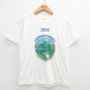 古着 スクリーンスターズ 半袖 ビンテージ Tシャツ メンズ 80年代 80s ゴルフ JESS クルーネック USA製 白 ホワイト Mサイズ  中古 古着