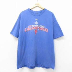 古着 半袖 ビンテージ Tシャツ メンズ 00年代 00s MLB フィラデルフィアフィリーズ 田口壮 コールハメルズ 大きいサイズ クル 中古 古着