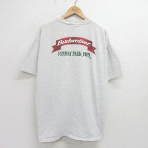 古着 ヘインズ Hanes 半袖 ビンテージ Tシャツ メンズ 90年代 90s MLB オールスターゲーム バドワイザー ビール 大きいサイズ  中古 古着