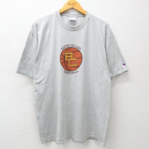 古着 チャンピオン champion 半袖 ビンテージ Tシャツ メンズ 00年代 00s ボストンカレッジ バスケットボール 大きいサイズ ク 中古 古着