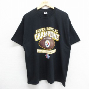 古着 ジャージーズ 半袖 ビンテージ Tシャツ メンズ 00年代 00s NFL ピッツバーグスティーラーズ 大きいサイズ コットン クル 中古 古着