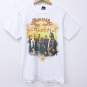 古着 半袖 ビンテージ ロック バンド Tシャツ 80年代 80s アラバマ クルーネック USA製 白 ホワイト Sサイズ 中古 メンズ Tシャツ 古着