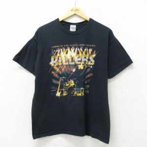 古着 半袖 ビンテージ ロック バンド Tシャツ メンズ 00年代 00s ザキラーズ コットン クルーネック 黒 ブラック Lサイズ 中古 中古 古着