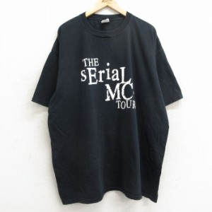 古着 半袖 ビンテージ ヒップホップ ラップ Tシャツ メンズ 00年代 00s Serinal Mcs 大きいサイズ ロング丈 コットン クルーネ 中古 古着