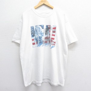 古着 半袖 ビンテージ ロック バンド Tシャツ メンズ 00年代 00s ニールマッコイ 大きいサイズ コットン クルーネック 白 ホワ 中古 古着