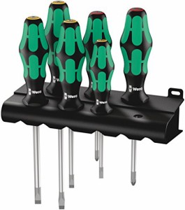 Wera Tools 05 105650 006 Kraftform Laser Tip 6-Piece Screwdriver Set ((中古品)