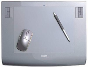 WACOM Intuos3 A4サイズ クリスタルグレー PTZ-930/G0(中古品)