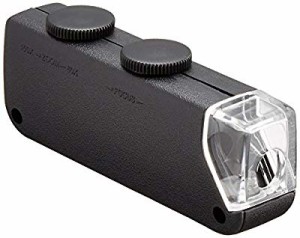 MIZAR-TEC 顕微鏡 携帯用 倍率60~100倍ズーム ポケットタイプ ライト付き N(中古品)