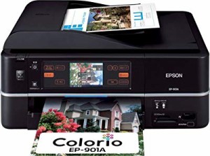 EPSON MultiPhoto Colorio 有線・無線LAN標準搭載 タッチパネル液晶 フォト(中古品)