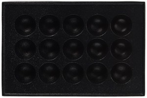 遠藤商事 業務用 関西式 たこ焼用鉄板(15穴) 鉄鋳物 GTK07(中古品)