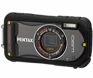 PENTAX 防水デジタルカメラ Optio W90 ブラック OPTIOW90B(中古品)