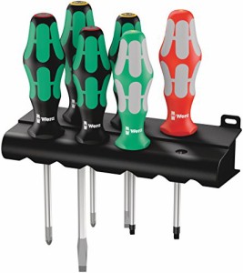 WERA Screwdriver 6 Piece Set with Laser Tip by Wera(中古品)