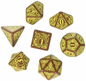 Steampunk Dice Brown/Yellow (7 Stk.) Board Game(中古品)